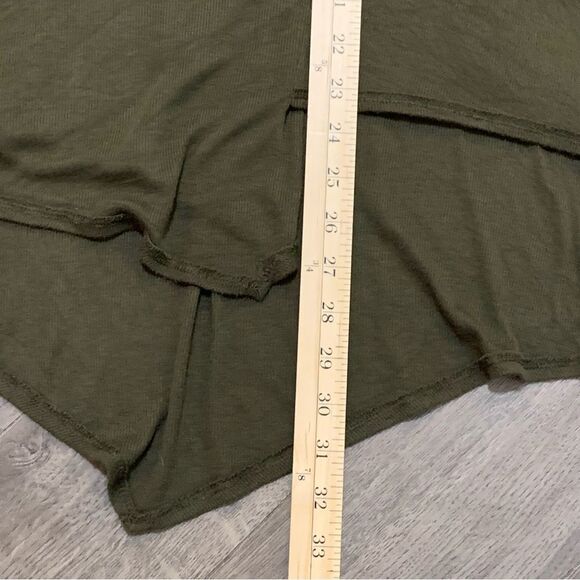 JENNIFER LOPEZ Handkerchief Hem Tunic Top Women’s 1X Green Long Sleeve Ribbed. - Picture 12 of 12